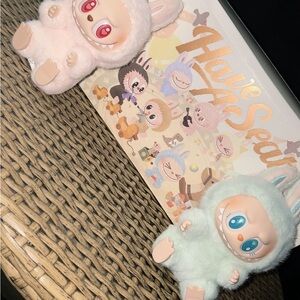 Others Follow Plush Doll Set Pink and Green